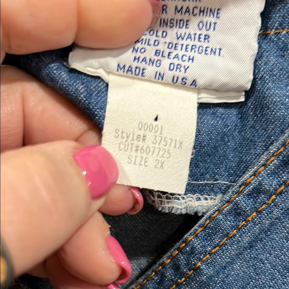 Monique Fashion Embellished Denim Button-Up Shirt -size 2X - Picture 7 of 9